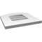 Ekena Millwork Arch Top Surface Mount PVC Gable Vent: Functional, w/ 3-1/2"W x 1"P Standard Frame, 14"W x 14"H GVPAR14X1401SF - alternate 5